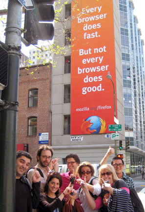 Mozilla Firefox billboard, San Francisco